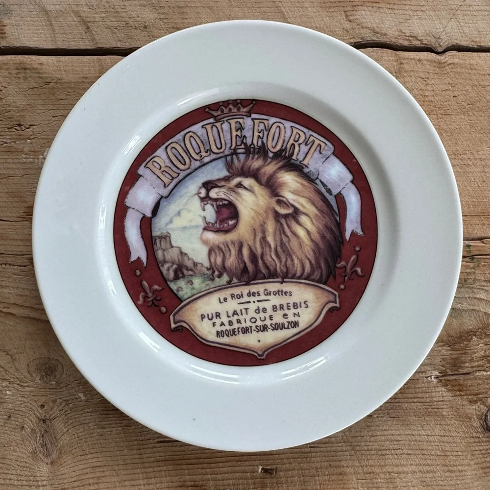 Vintage Restoration Hardware Roquefort cheese plate